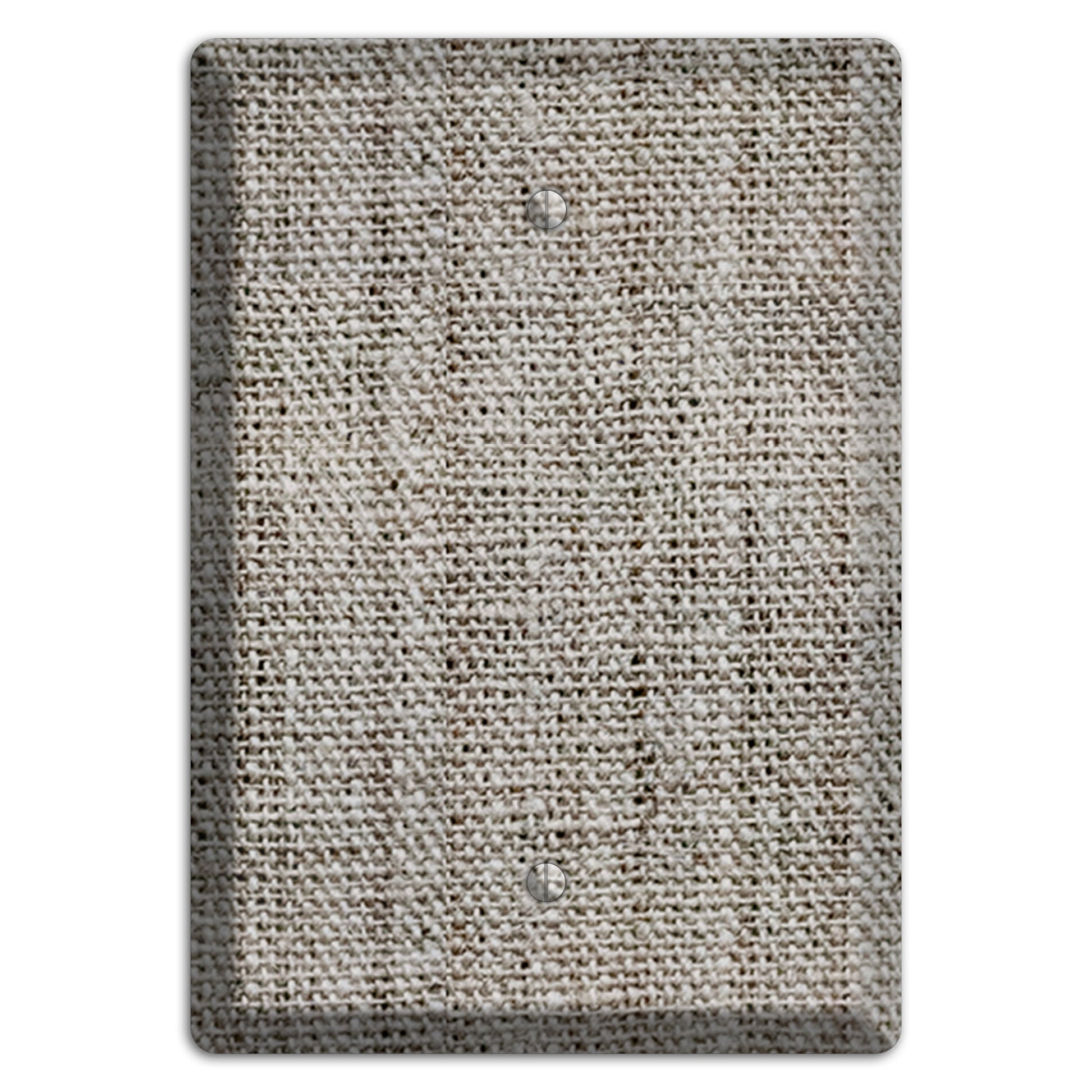 Zorba Burlap Blank Wallplate