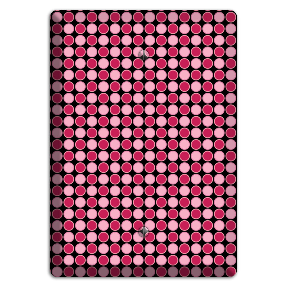 Fuschia and Pink Tiled Dots Blank Wallplate