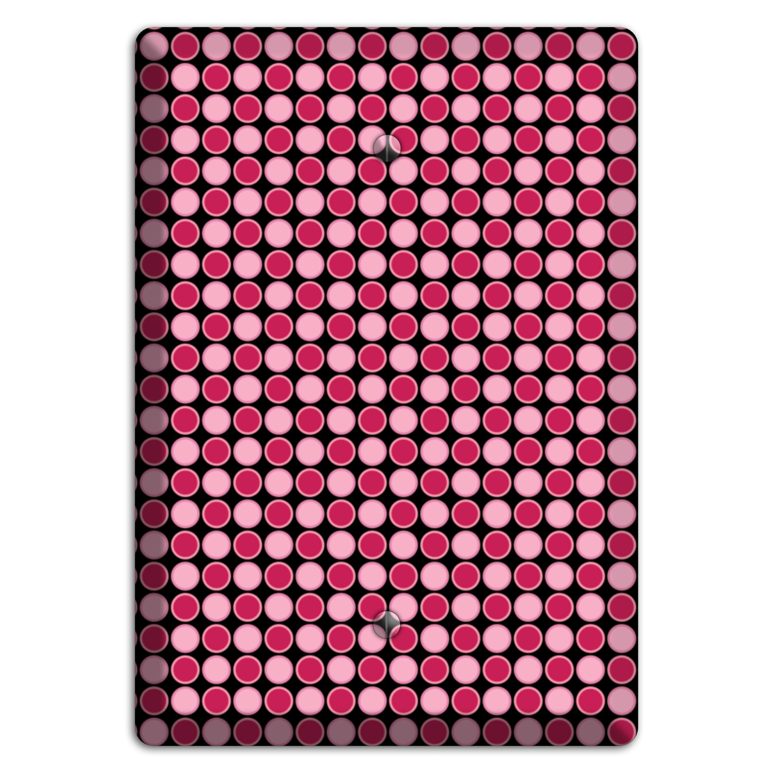 Fuschia and Pink Tiled Dots Blank Wallplate