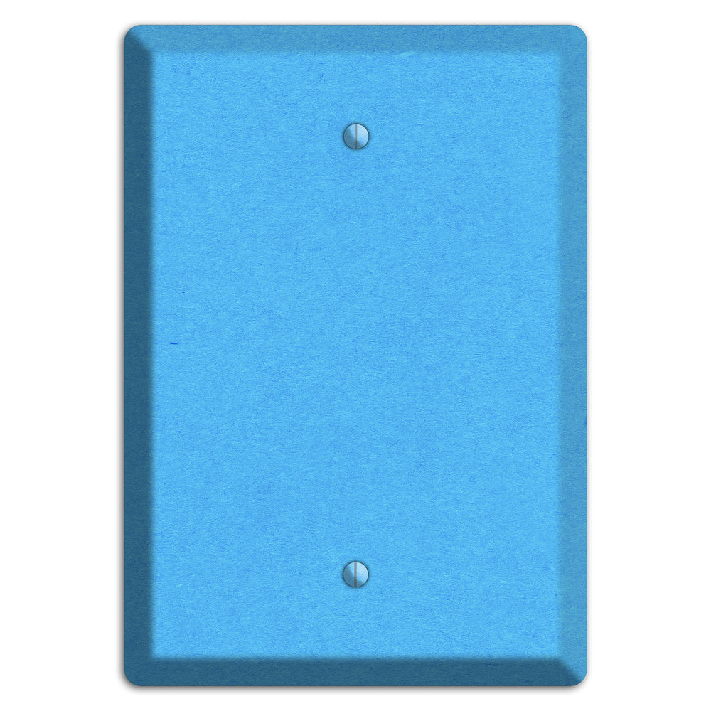 Maya Blue Kraft Blank Wallplate