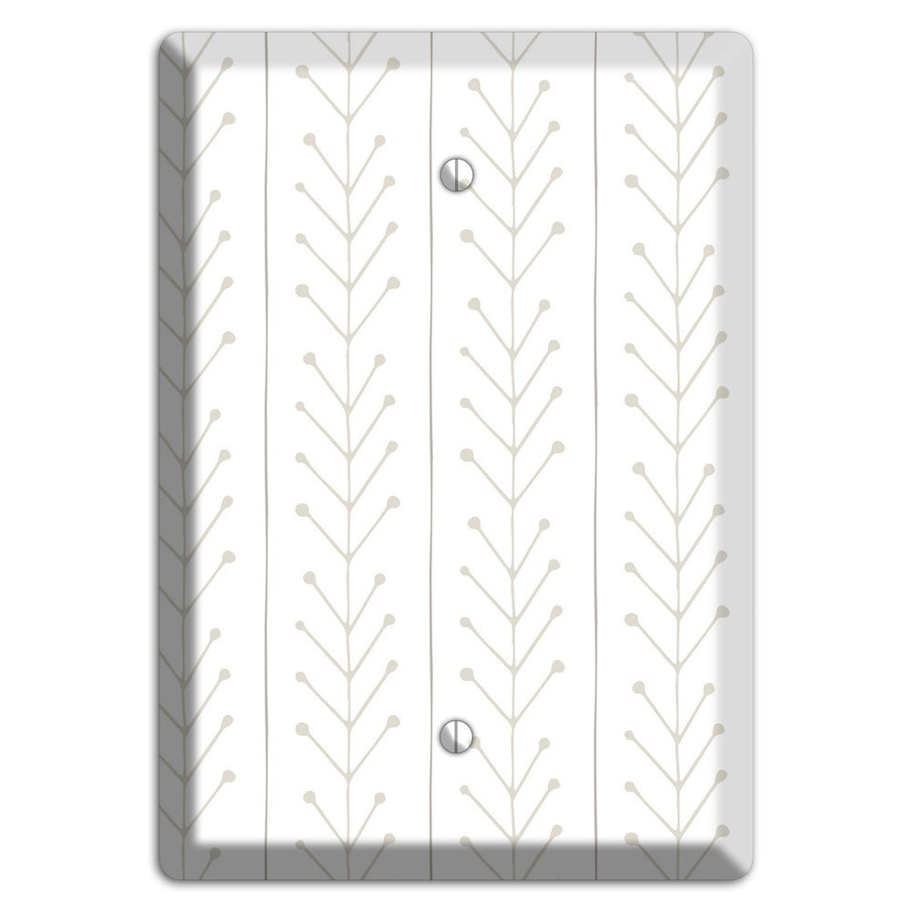 Simple Scandanavian Style F Blank Wallplate