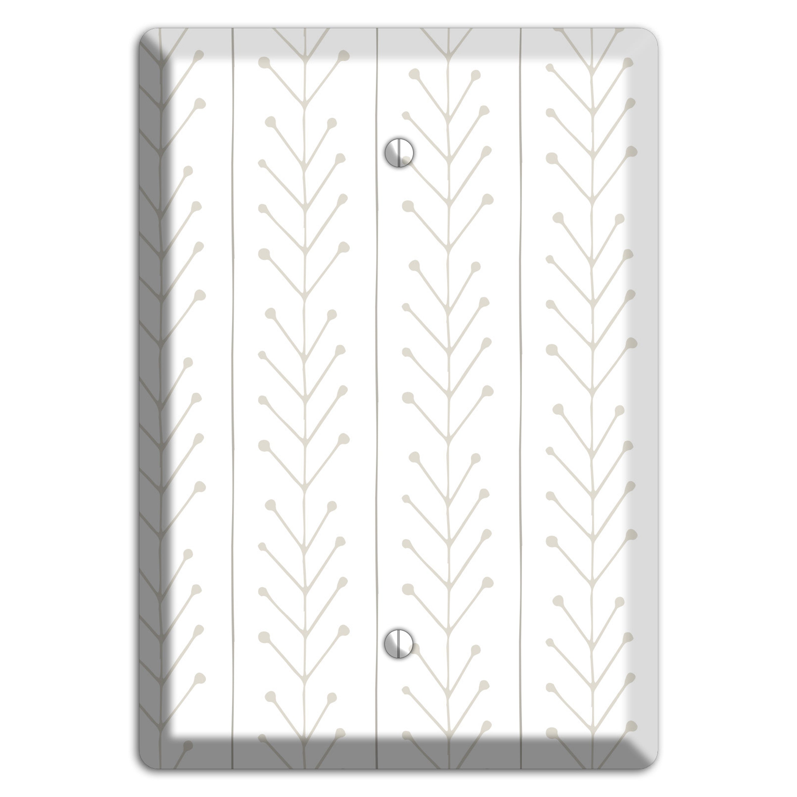 Simple Scandanavian Style F Blank Wallplate
