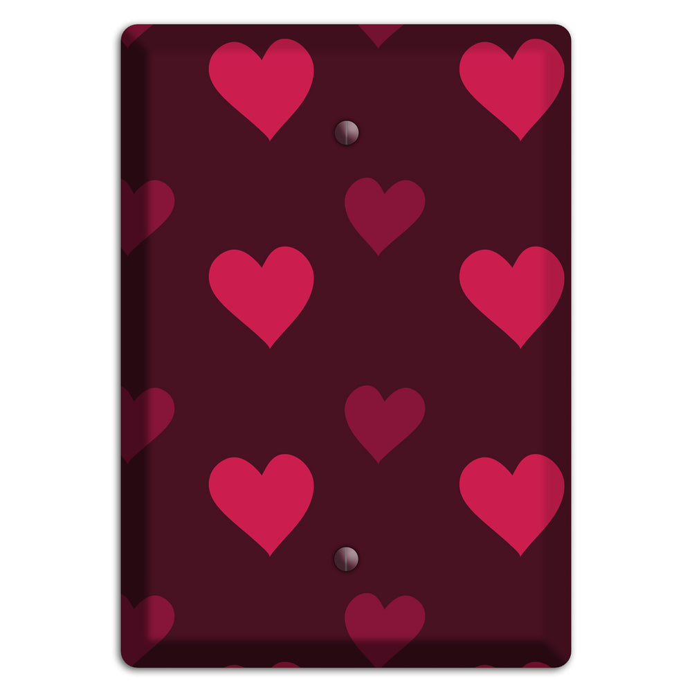 Tiled Large Hearts Blank Wallplate