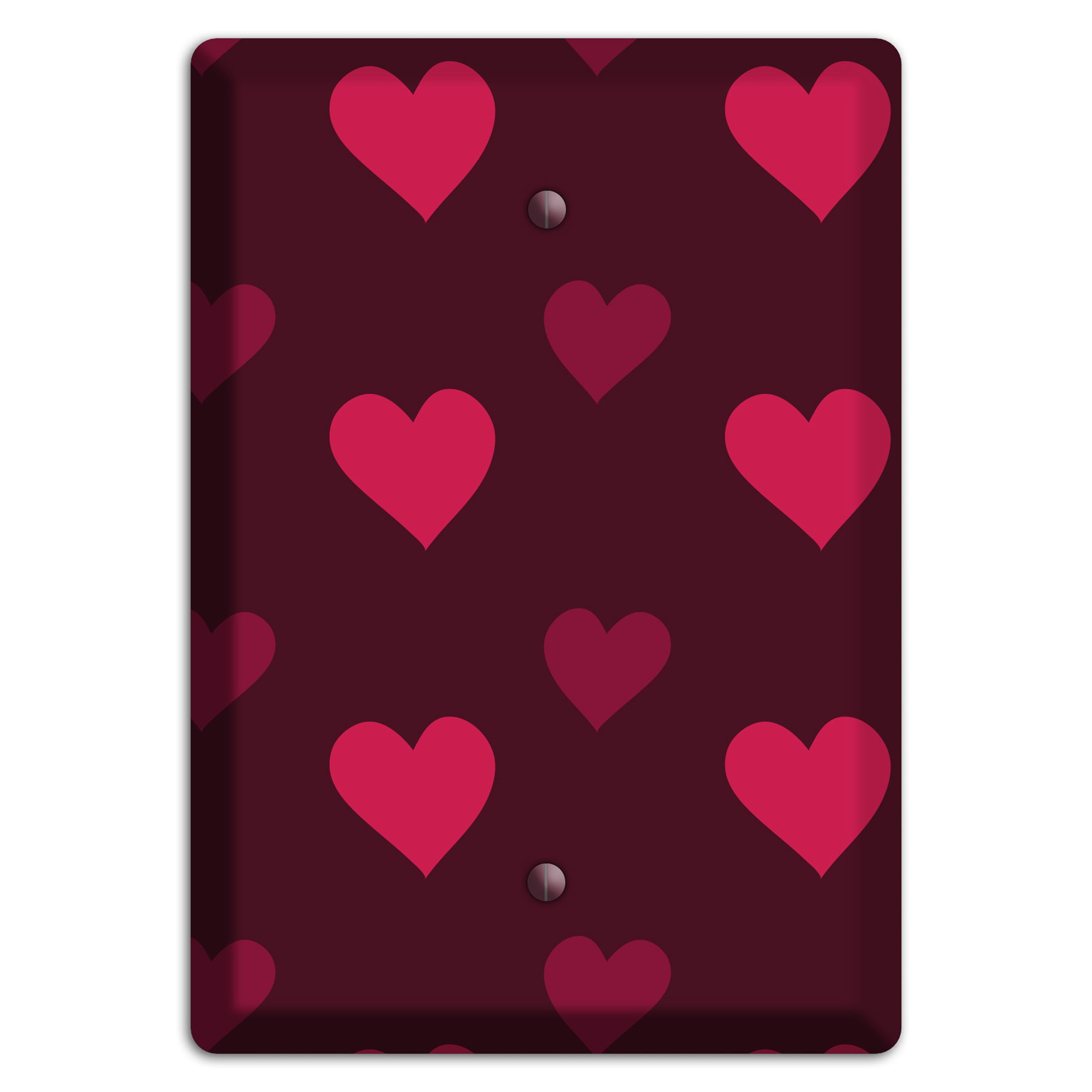 Tiled Large Hearts Blank Wallplate