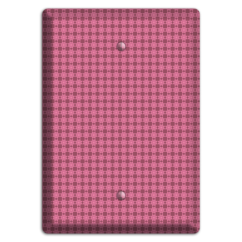 Multi Pink Tiled Blank Wallplate