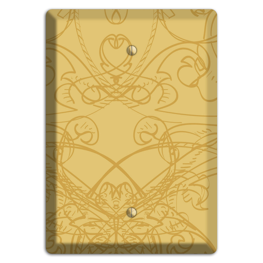 Beige Deco Sketch Blank Wallplate