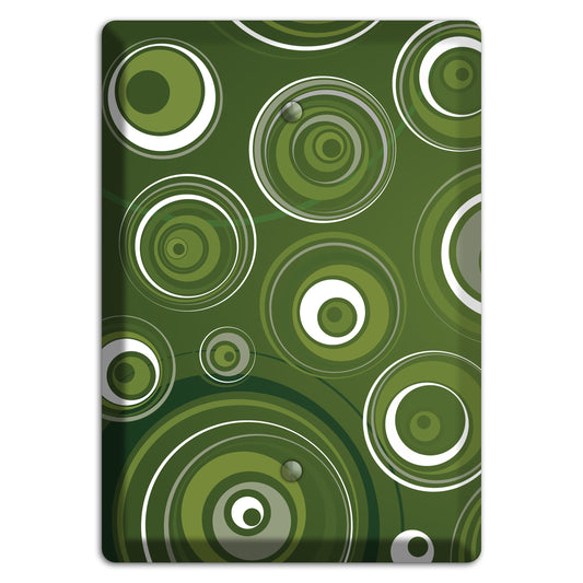Green Circles Blank Wallplate