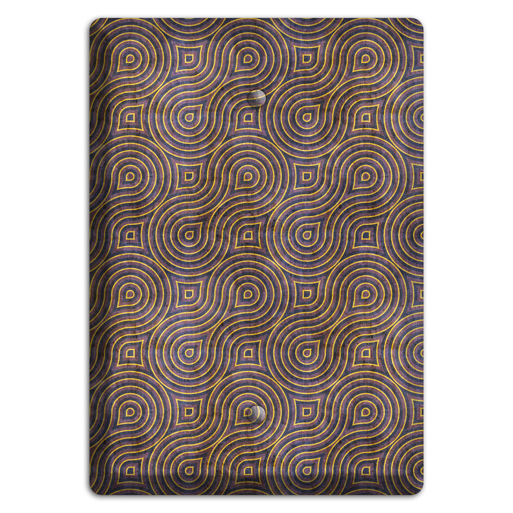 Purple Swirl Blank Wallplate