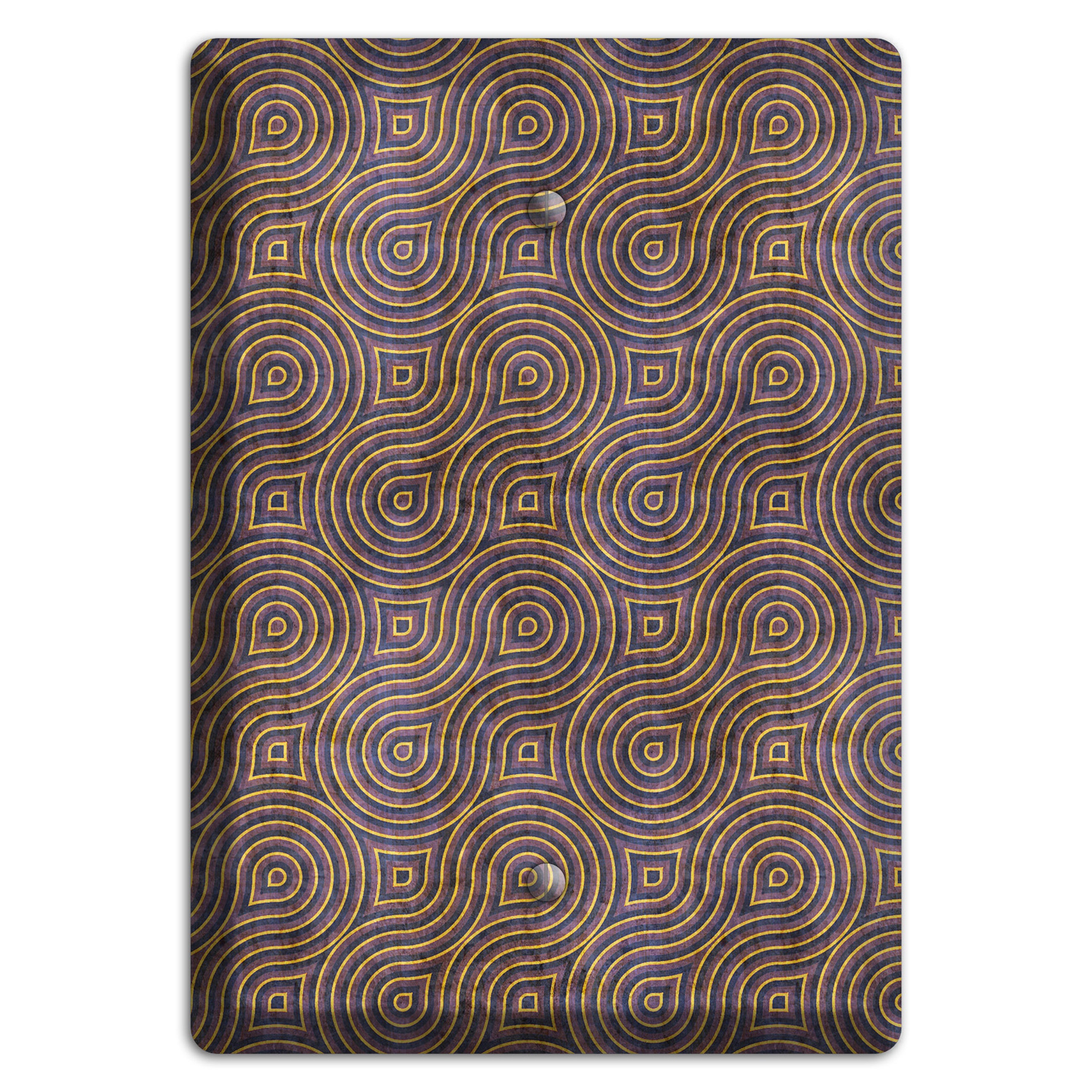 Purple Swirl Blank Wallplate