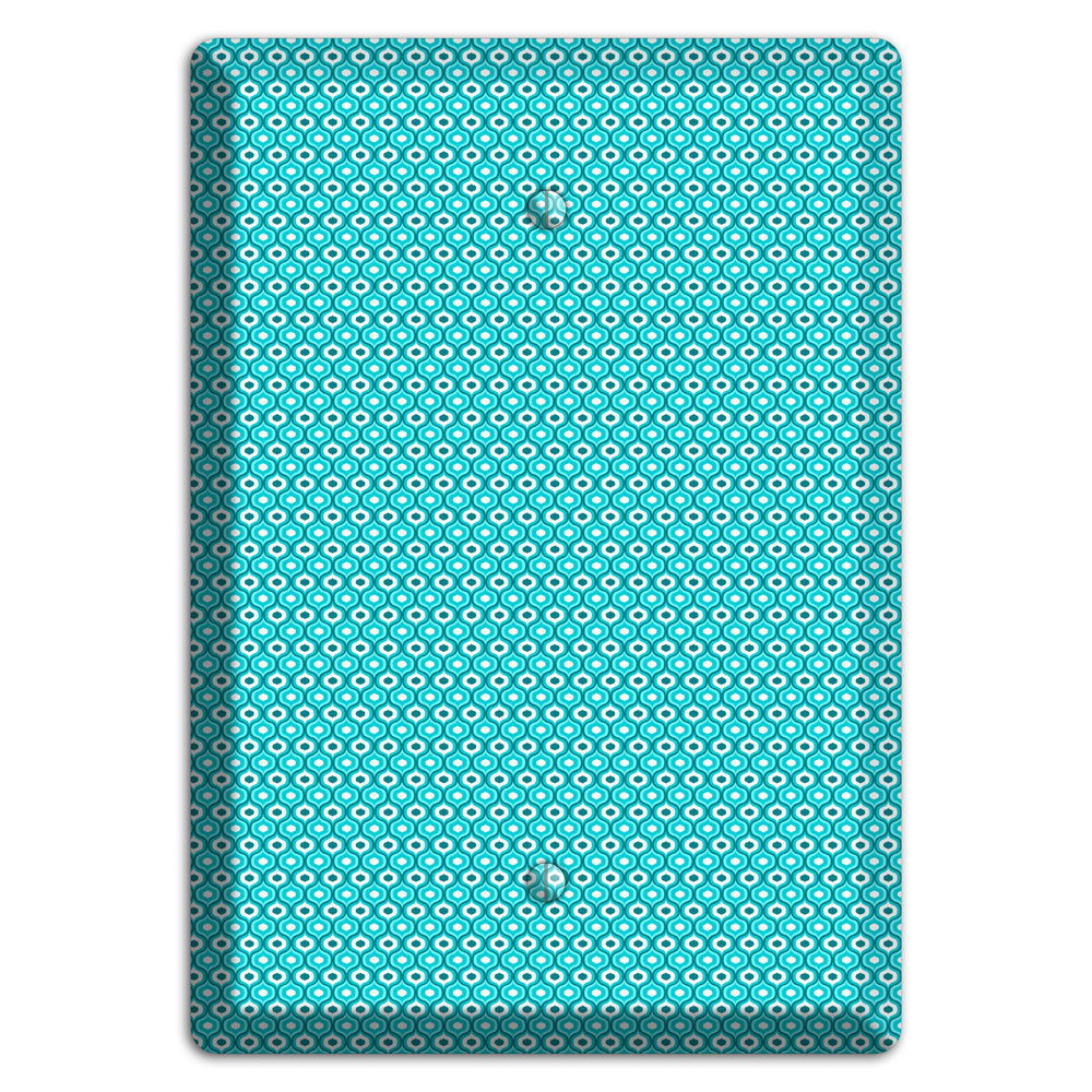 Turquoise Tiny Double Scallop Blank Wallplate