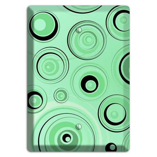 Mint Green Circles Blank Wallplate