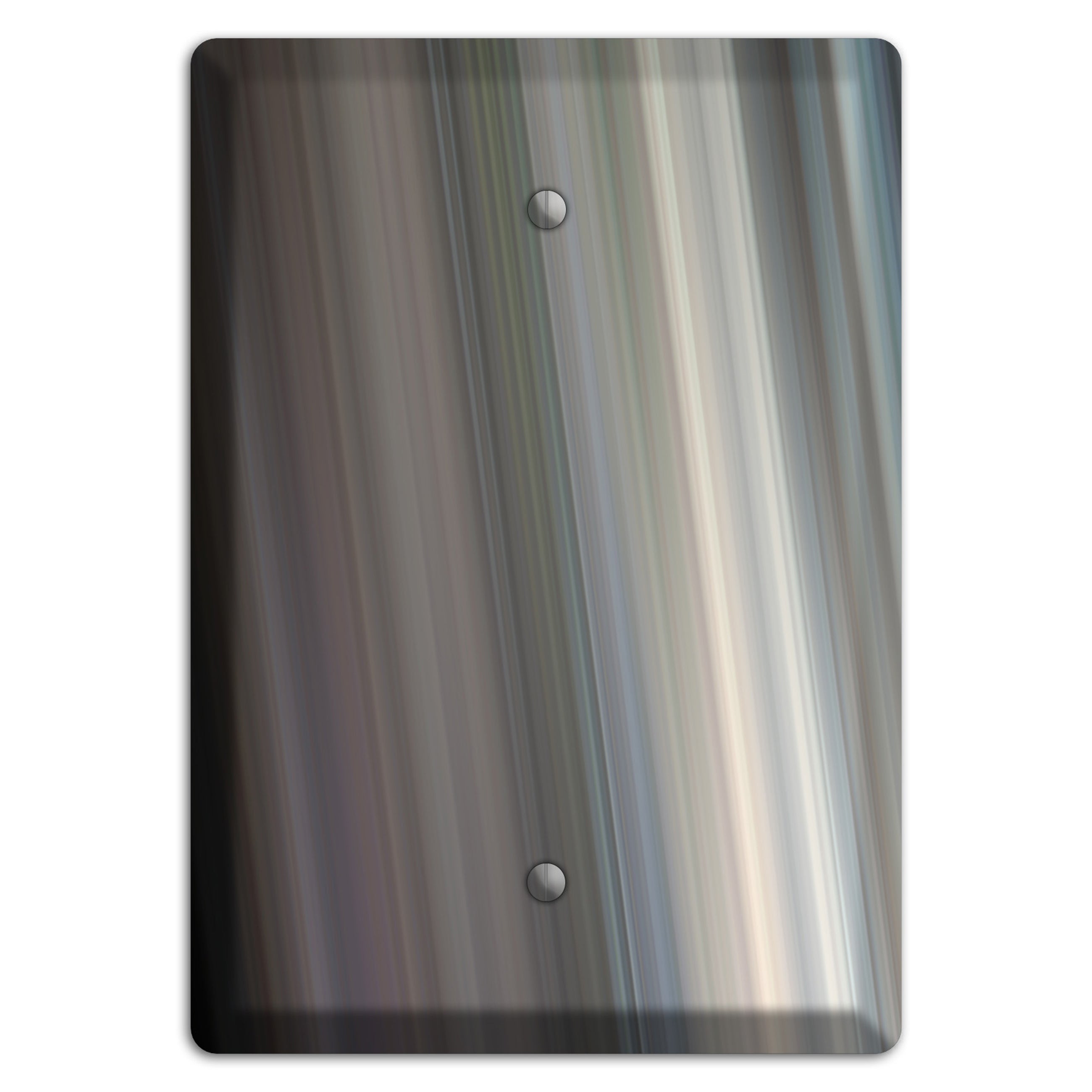 Blue Grey Ray of Light Blank Wallplate