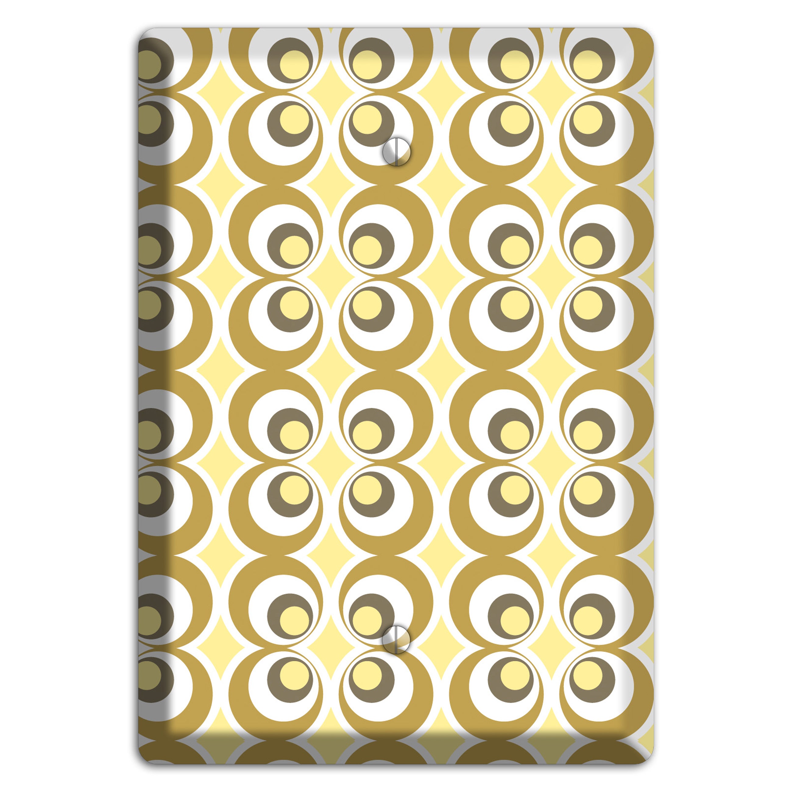 Multi Olive Offset Bullseye Blank Wallplate