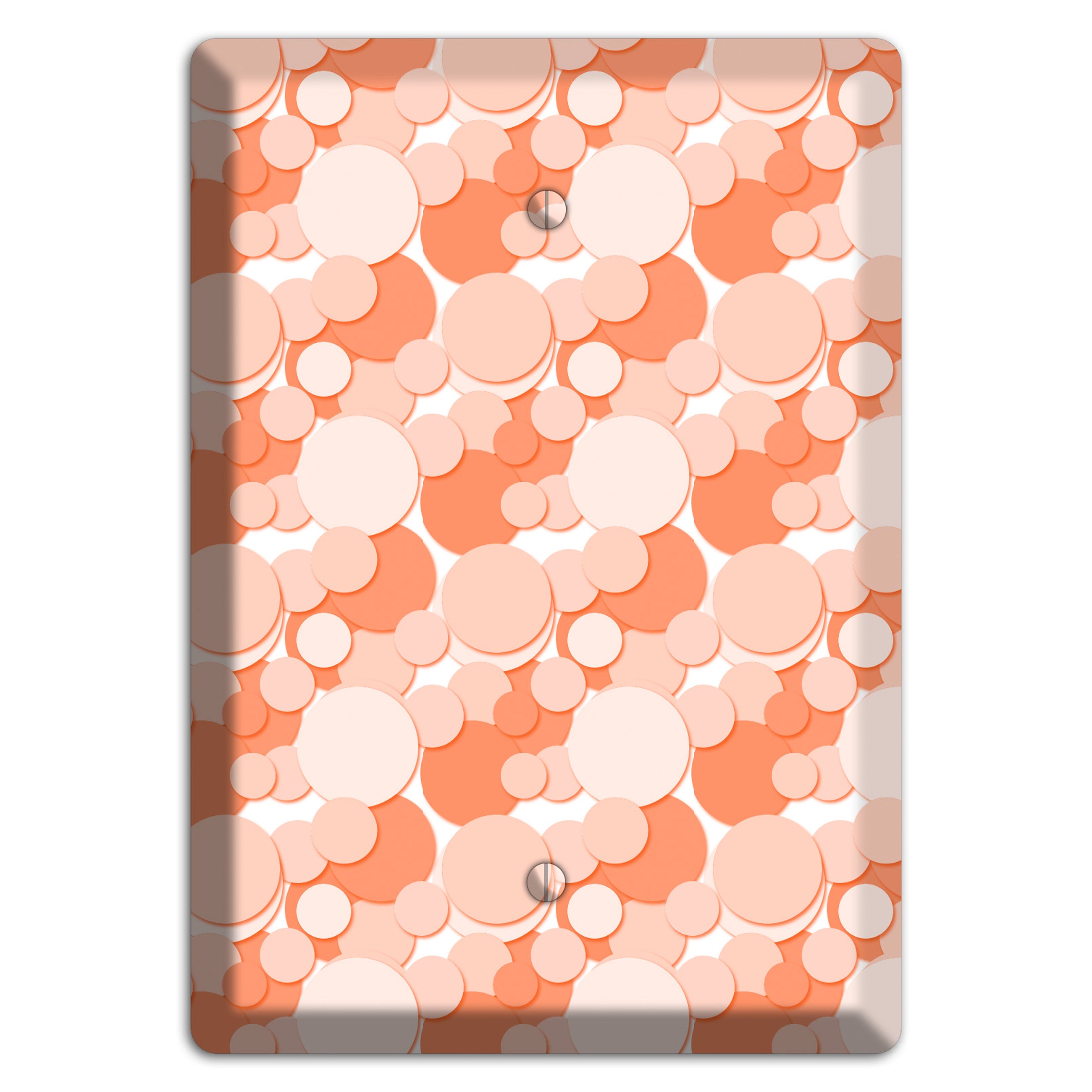 Multi Coral Bubble Dots Blank Wallplate