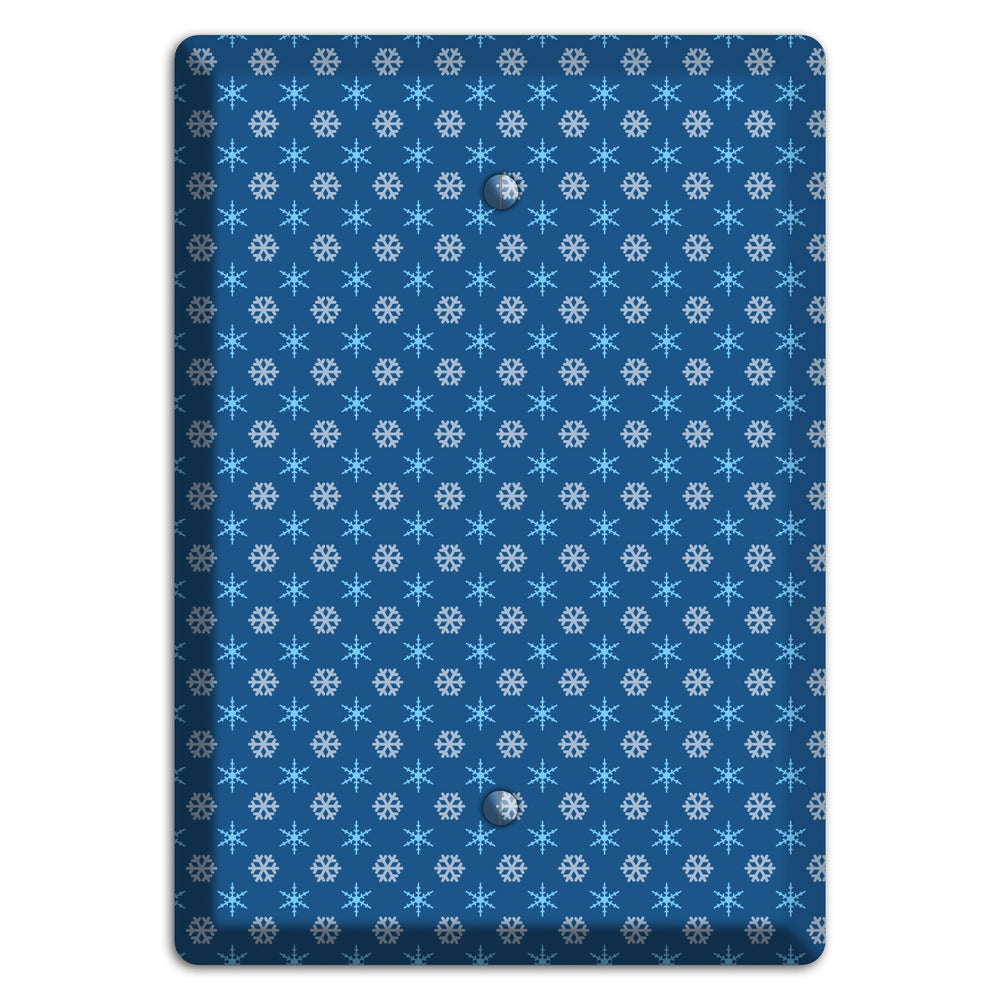 Blue Foulard Blank Wallplate