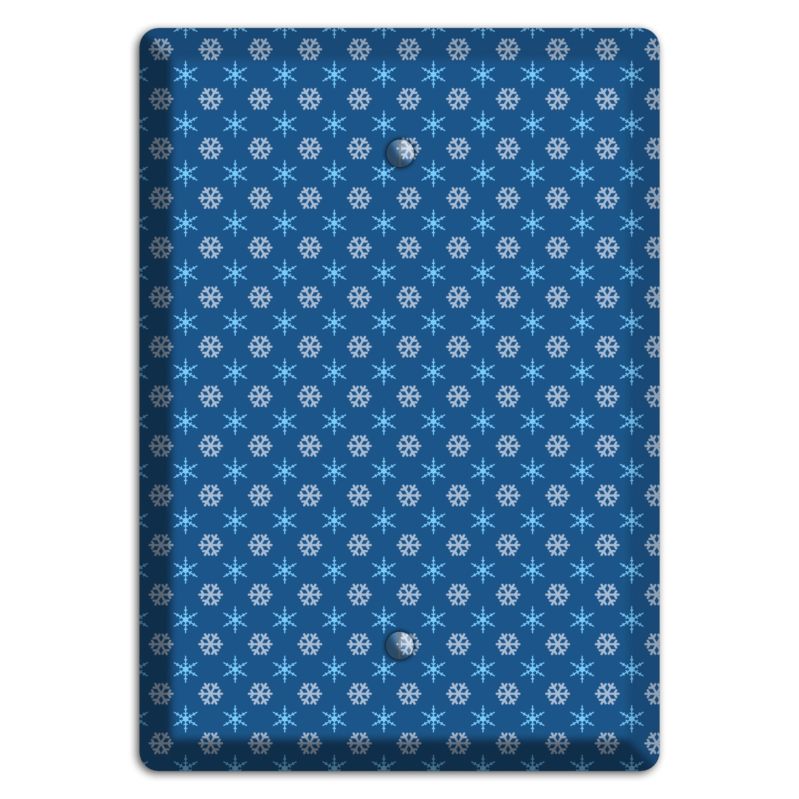 Blue Foulard Blank Wallplate