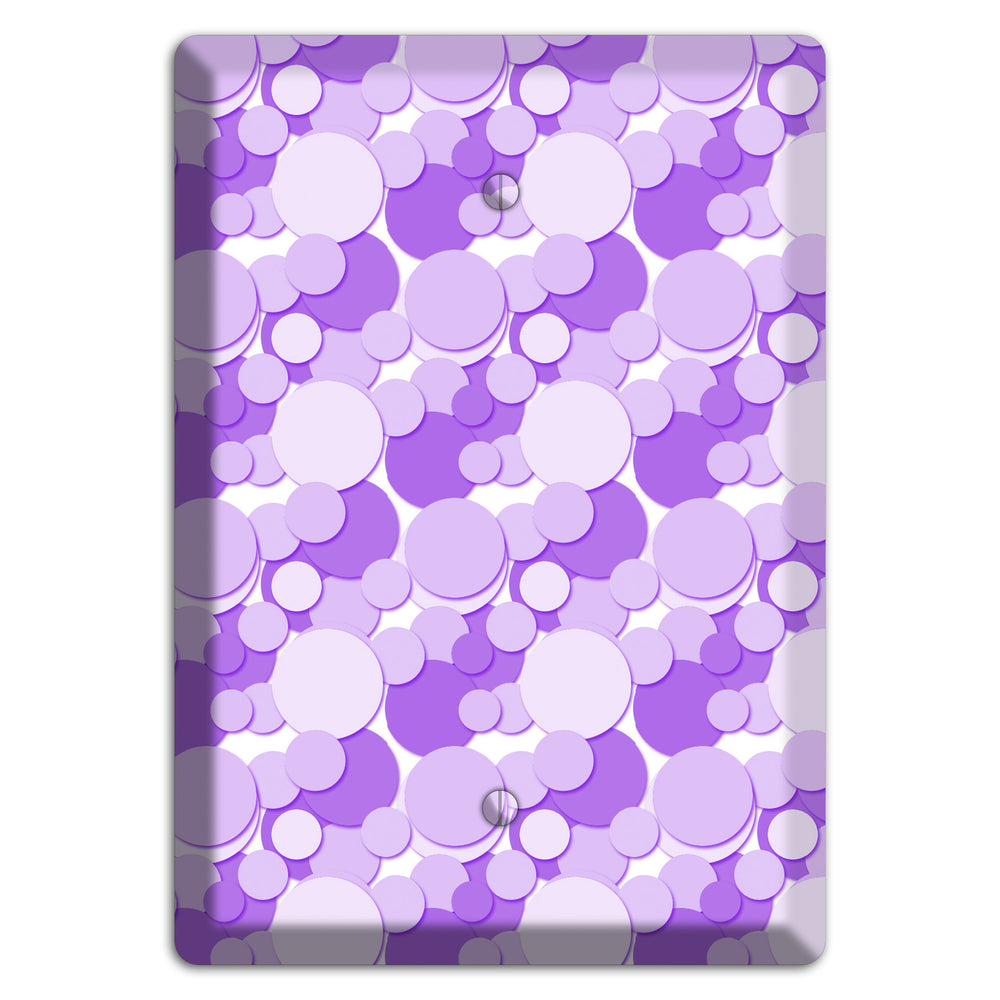 Multi Purple Bubble Dots Blank Wallplate