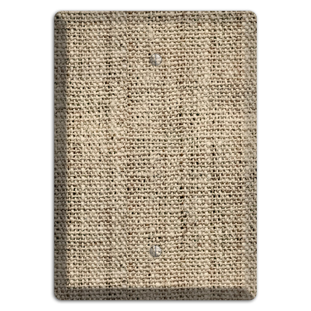 Hillary Burlap Blank Wallplate