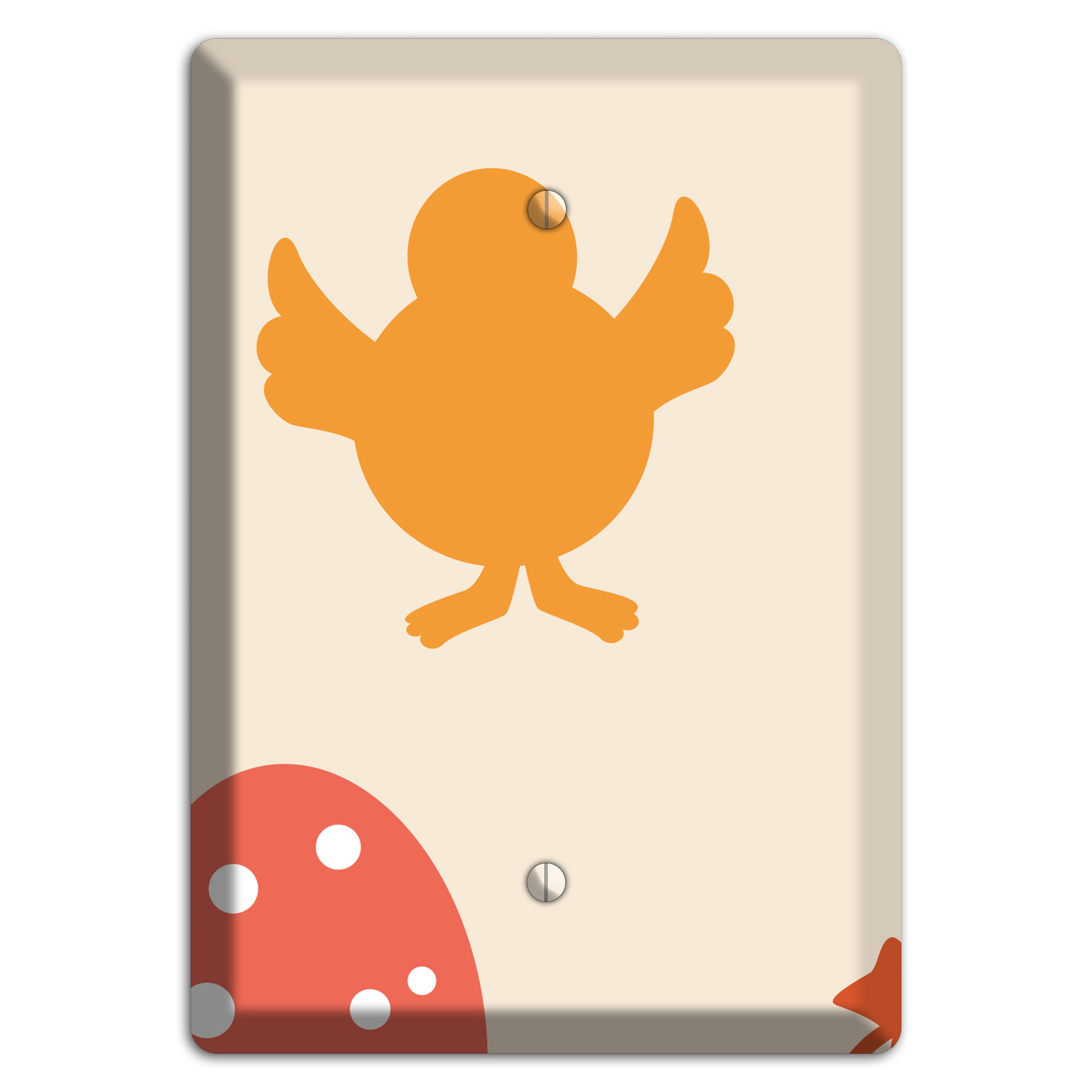 Yellow Chick Blank Wallplate