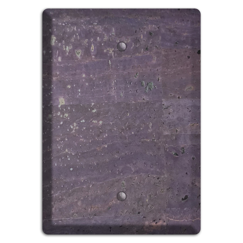 Eggplant Cork Blank Wallplate
