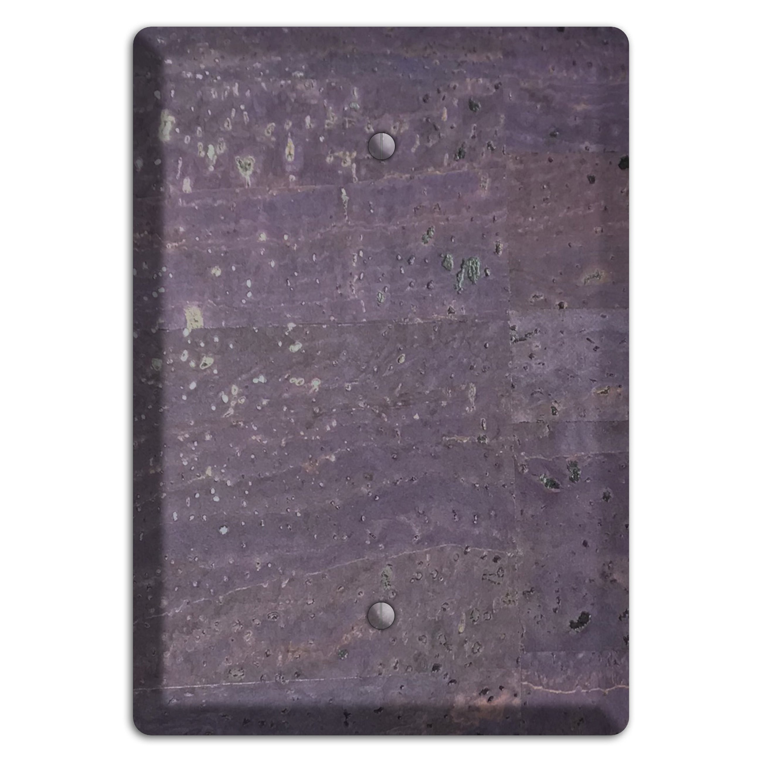 Eggplant Cork Blank Wallplate