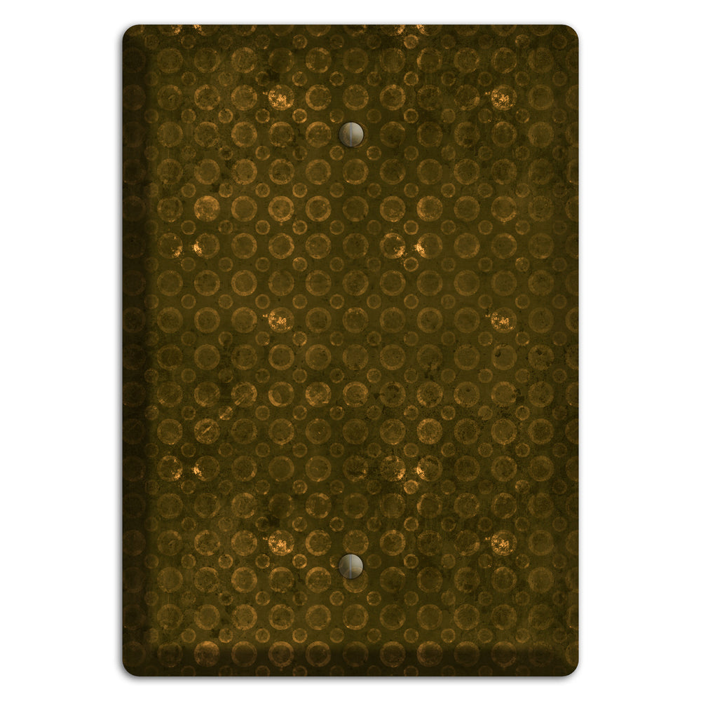 Olive Circles Blank Wallplate