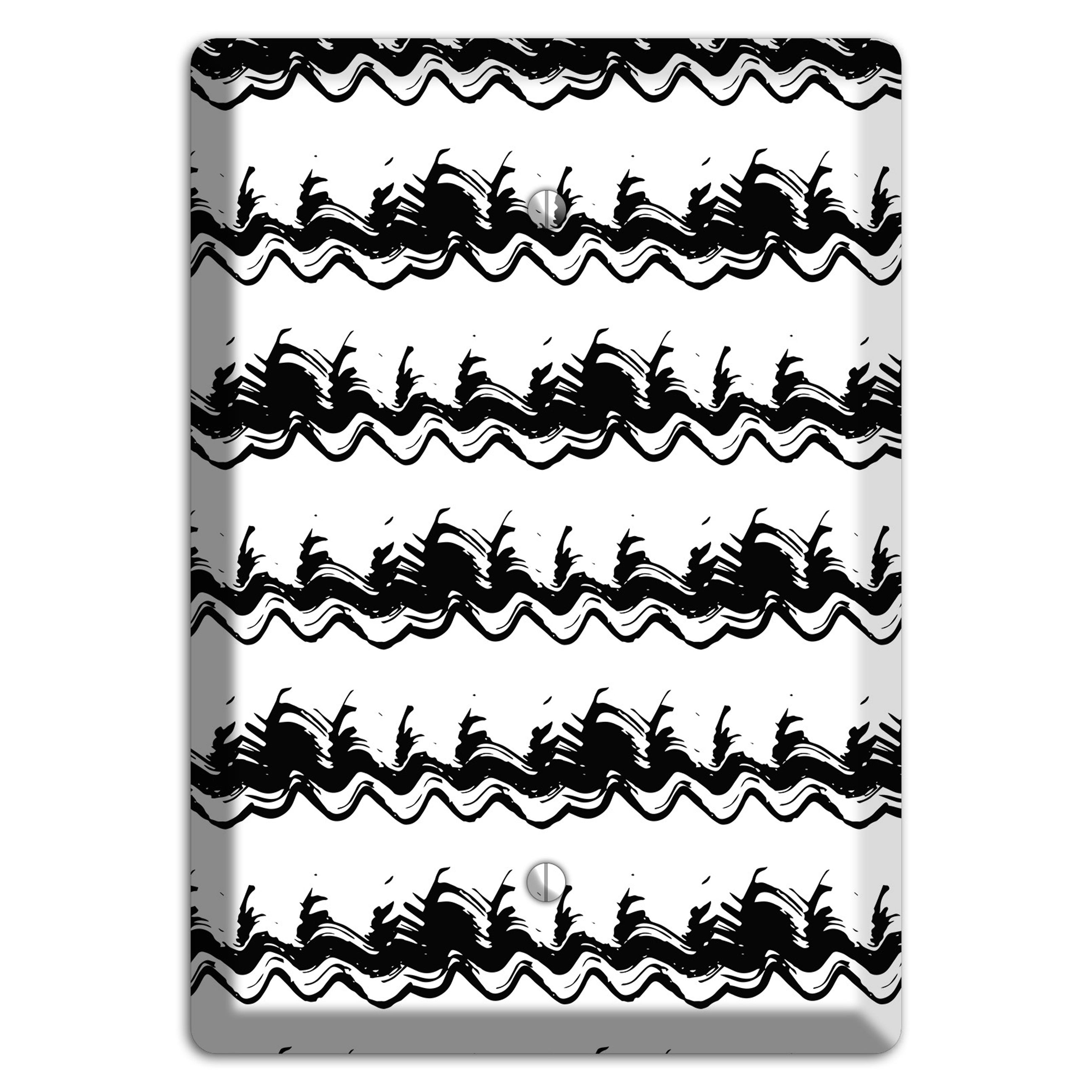 Ink Brushstrokes 10 Blank Wallplate