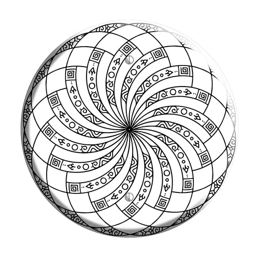 Spiral Mandala D Blank Wallplate