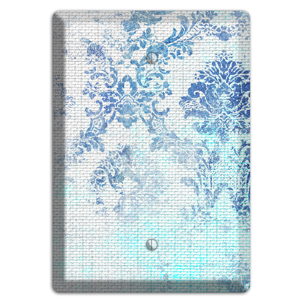 Ice Cold Whimsical Damask Blank Wallplate