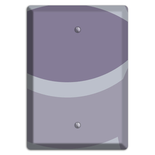 Grey and Lavender Abstract Blank Wallplate