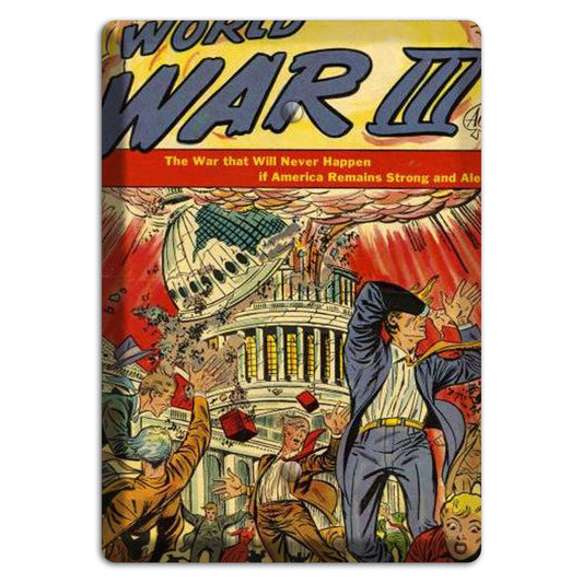 World War III Vintage Comics Blank Wallplate