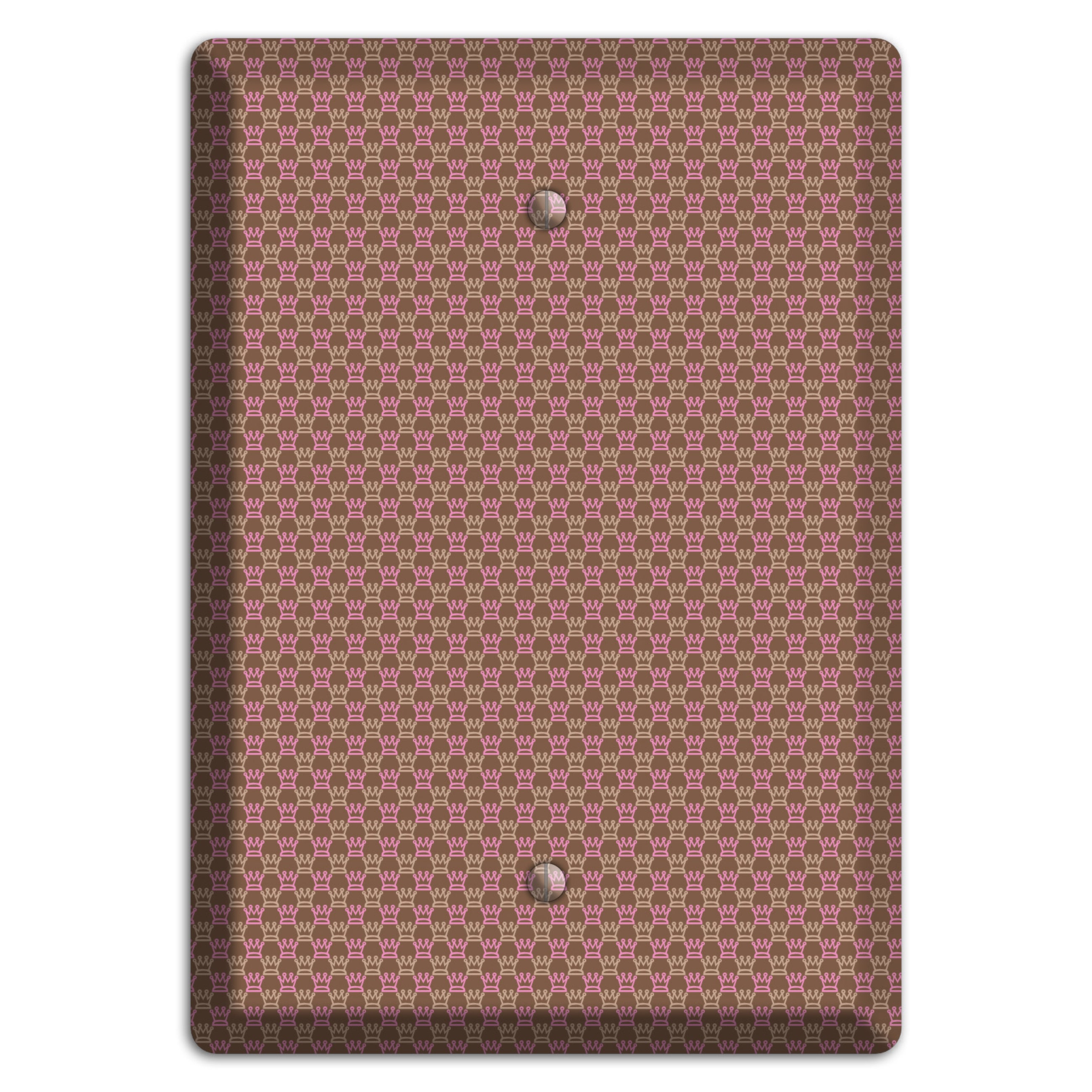 Brown Foulard Blank Wallplate
