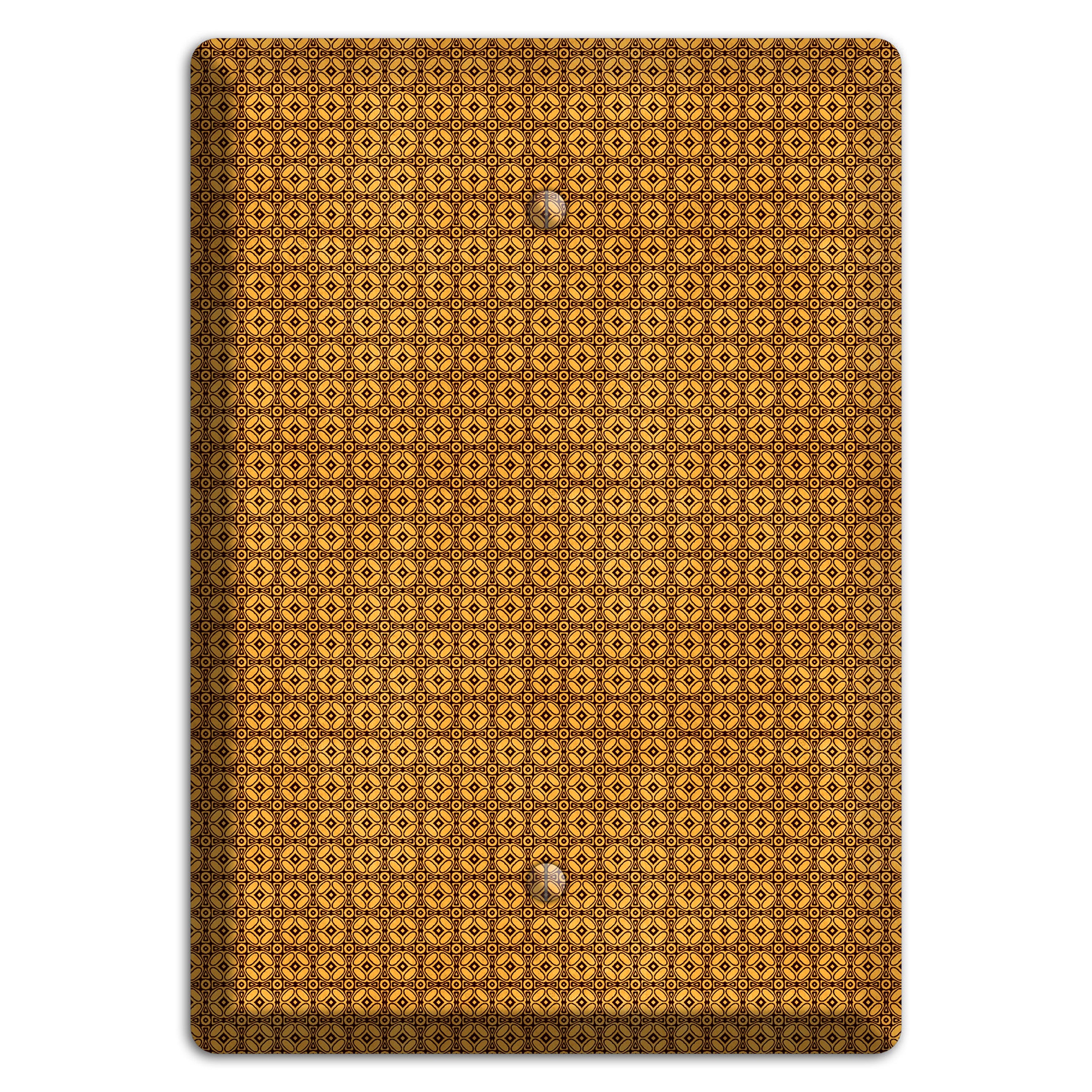 Multi Maroon Orange Arabesque Blank Wallplate