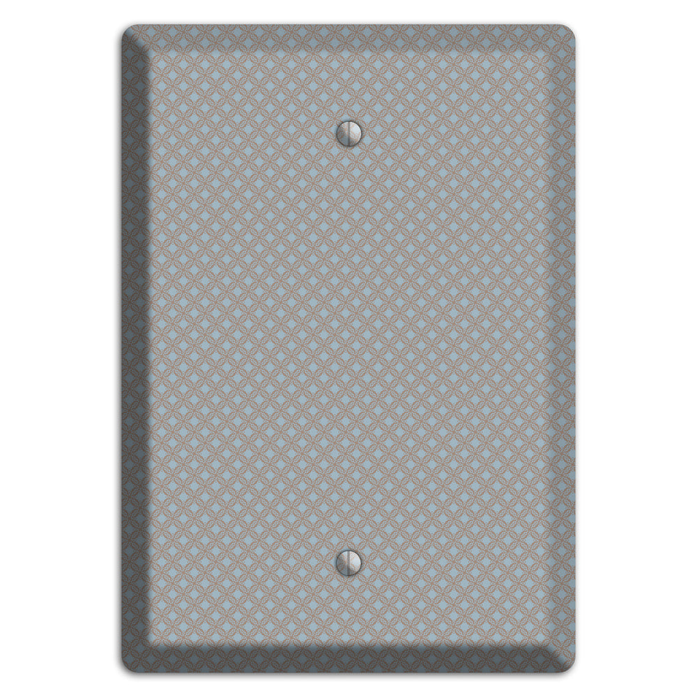Multi Grey Lattice Blank Wallplate