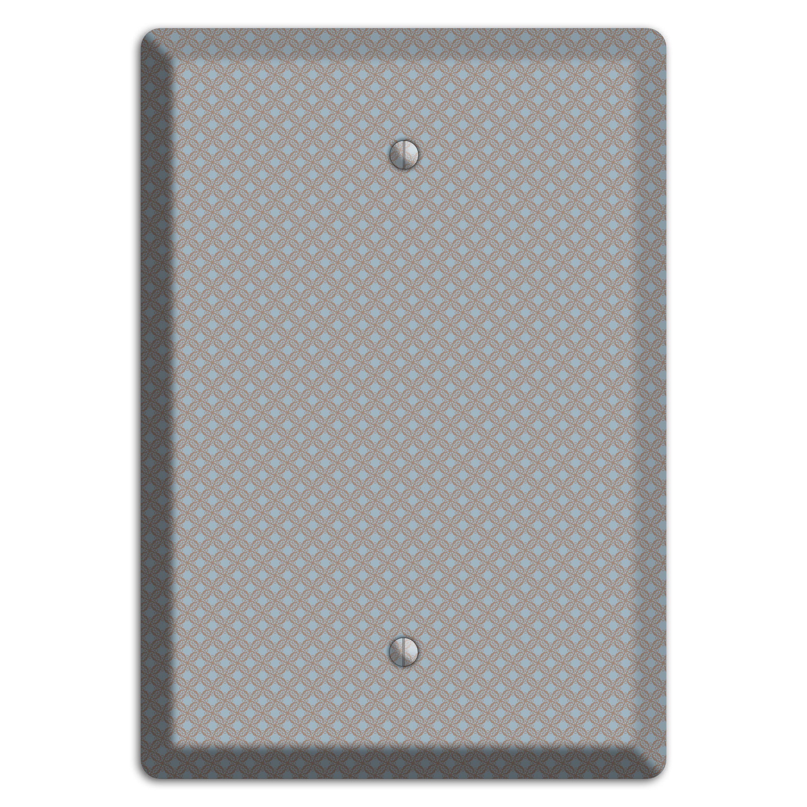 Multi Grey Lattice Blank Wallplate