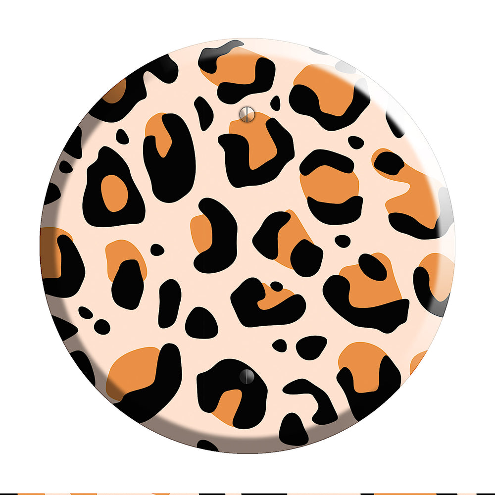 Peach Leopard Blank Wallplate