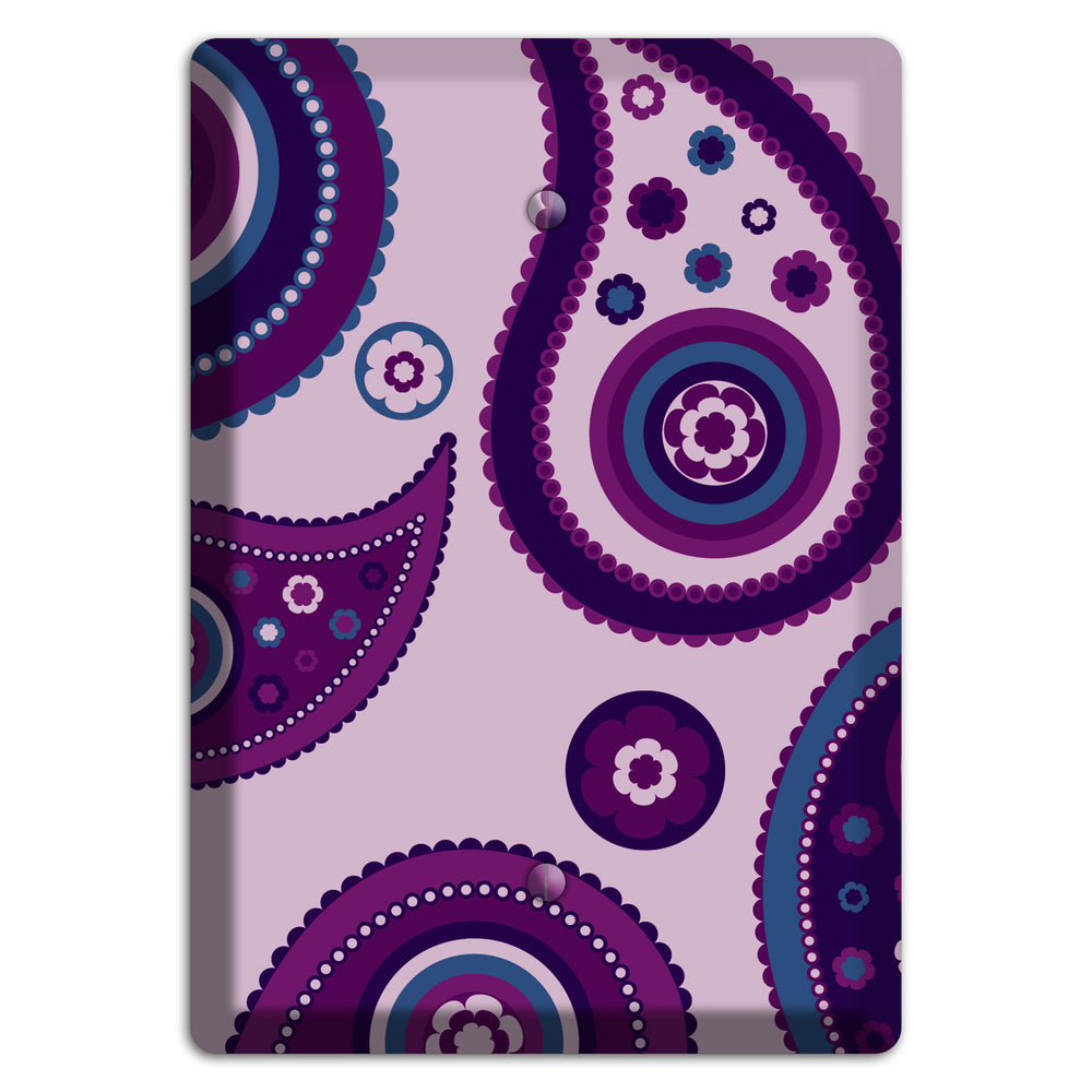 Light Purple Pailsey Blank Wallplate