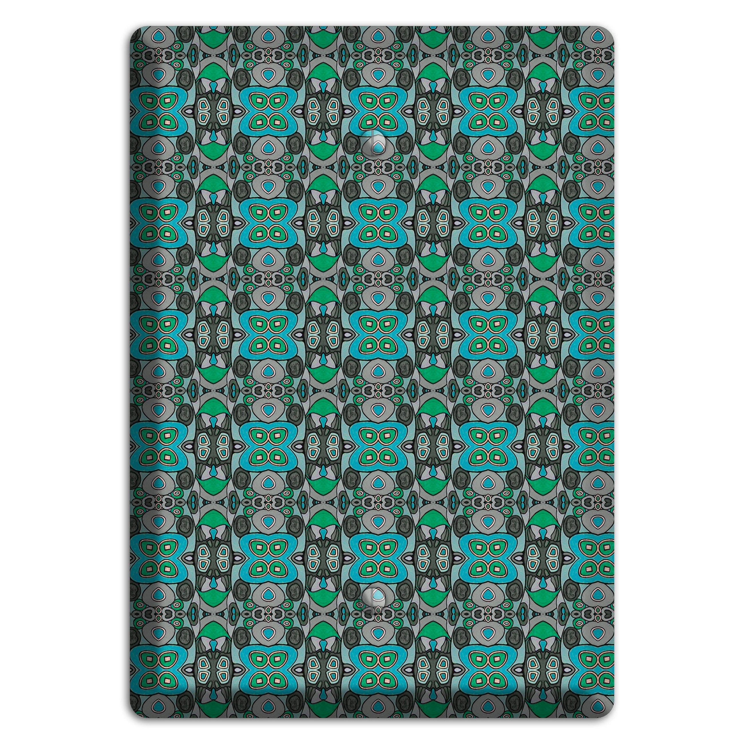 Green Tapestry Blank Wallplate