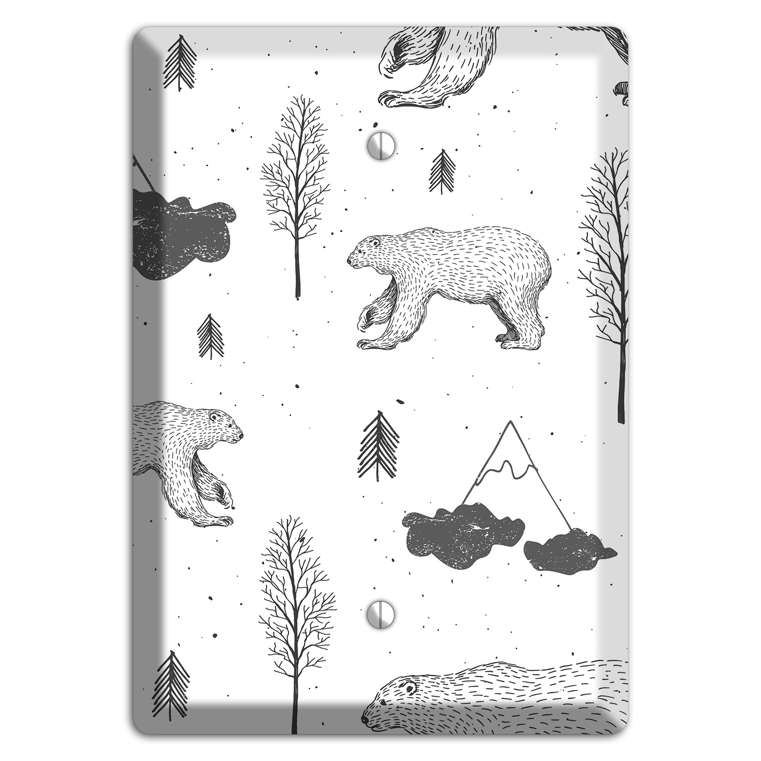 Wildlife Bear Blank Wallplate