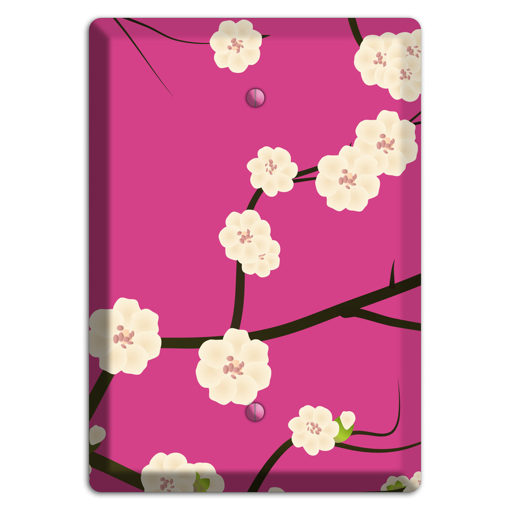 Pink Cherry Blossoms Blank Wallplate