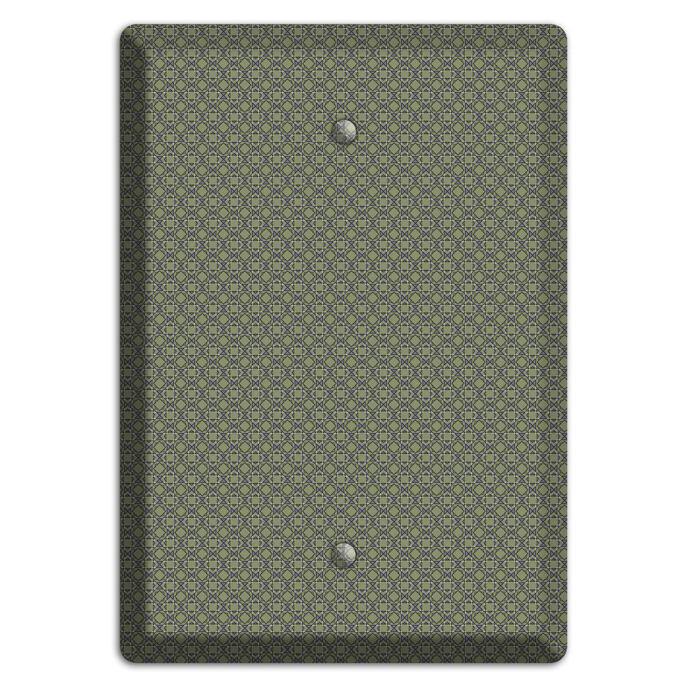 Multi Olive Foulard Blank Wallplate
