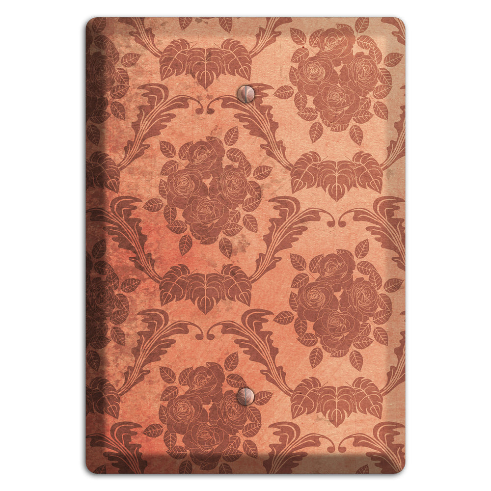 Contessa Vintage Rose Damask Blank Wallplate