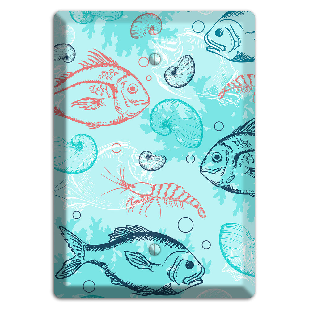 Mixed Sea Life Style 24 Blank Wallplate