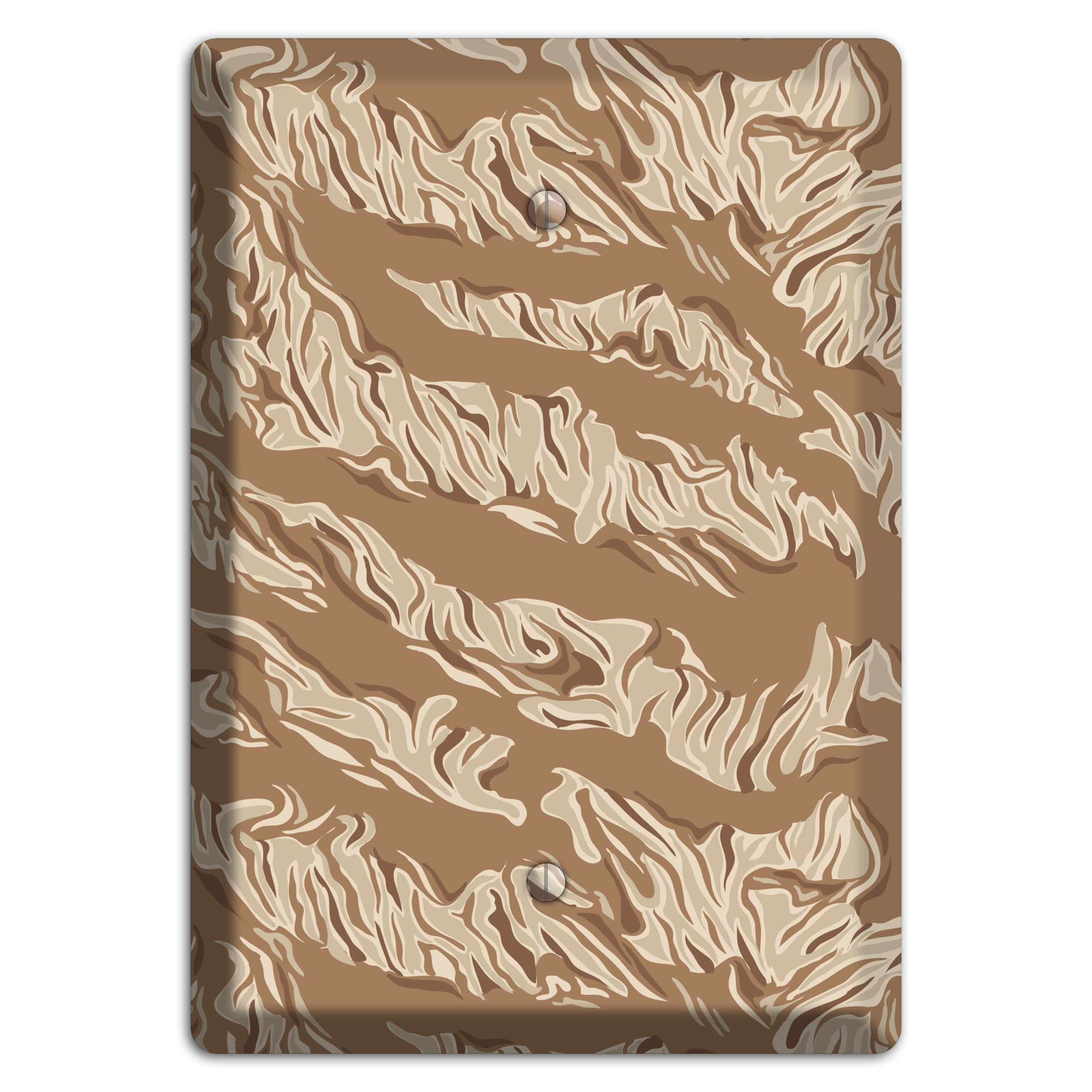 Desert Tiger Camo Blank Wallplate