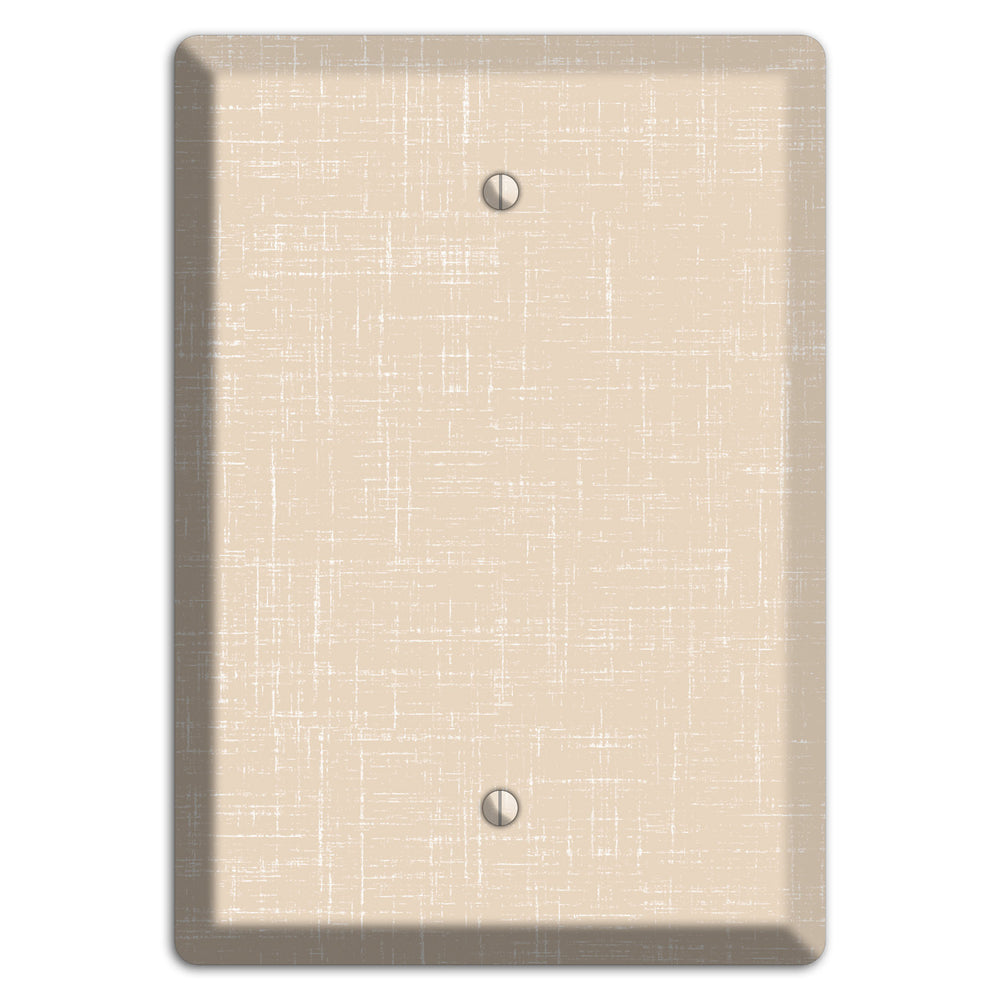Double Spanish White Neutral Texture Blank Wallplate