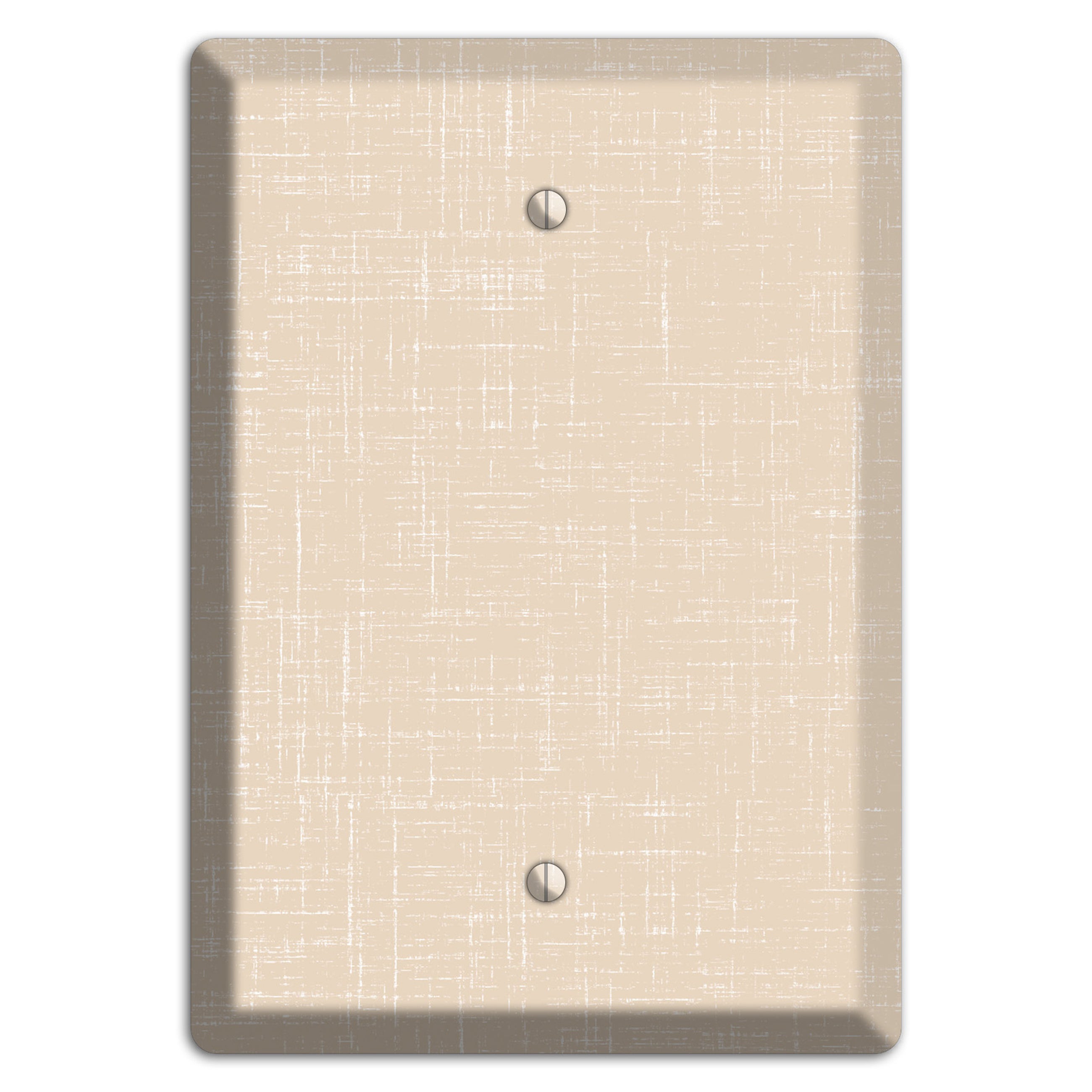 Double Spanish White Neutral Texture Blank Wallplate