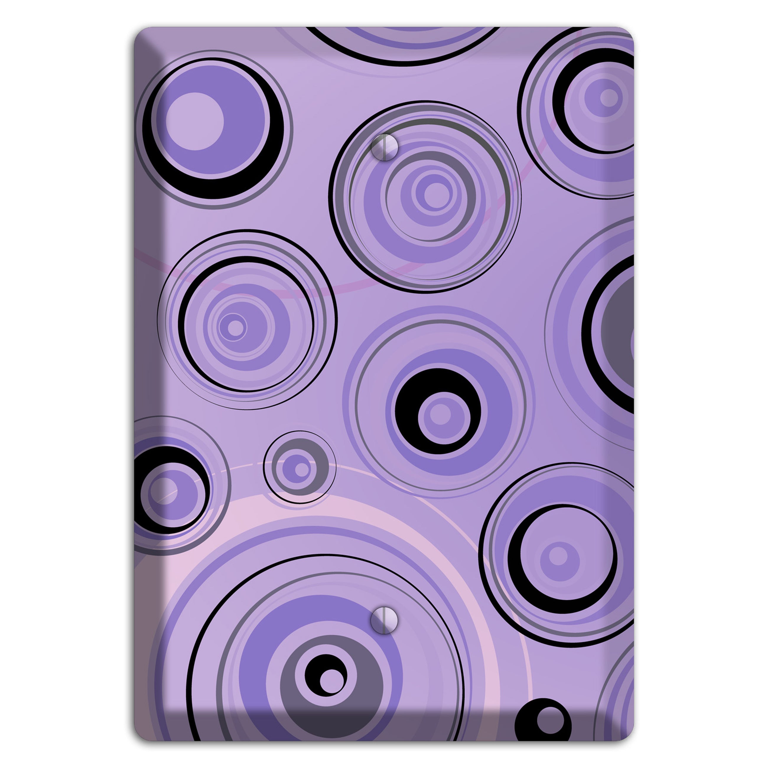 Lavender Circles Blank Wallplate