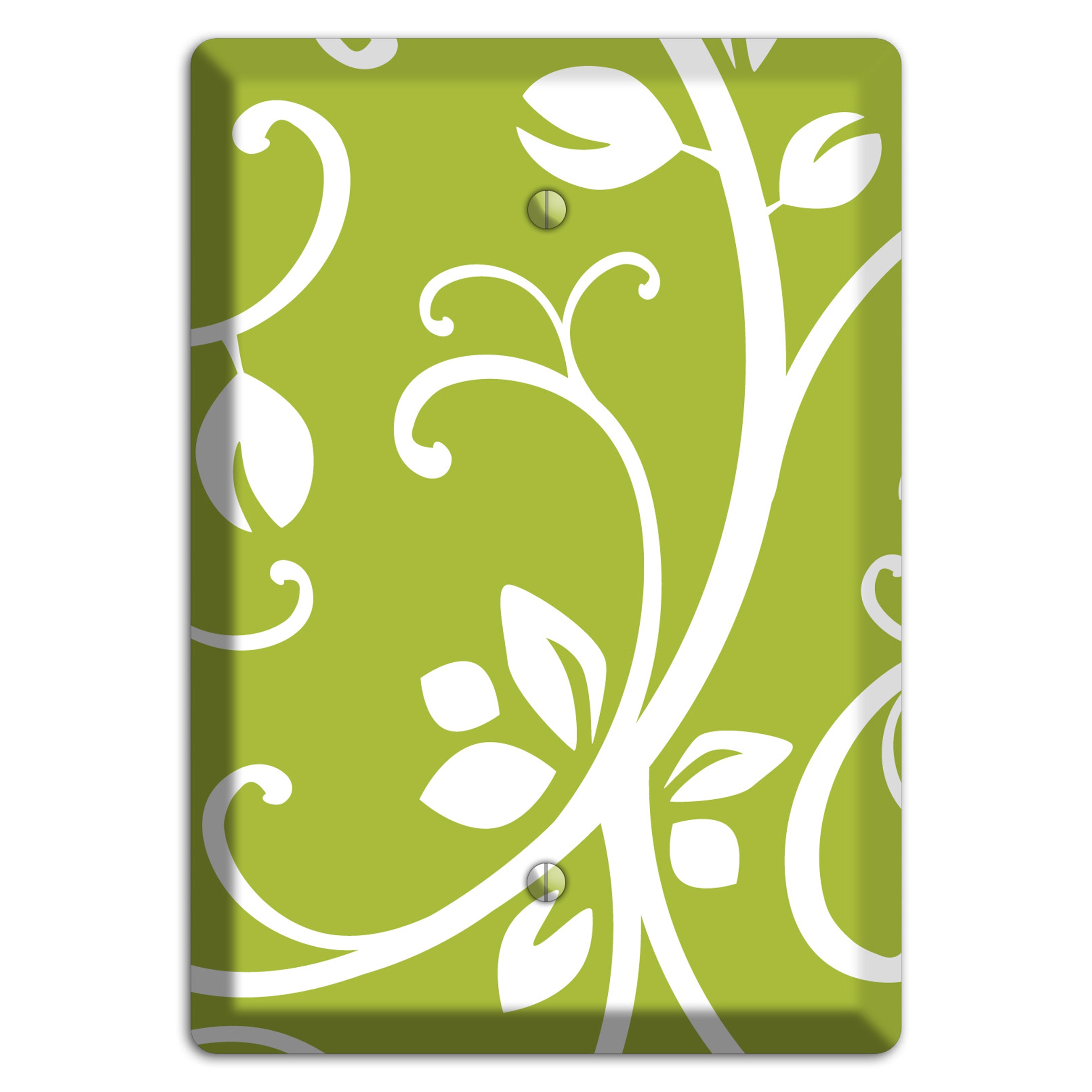 Green Bud Sprig Blank Wallplate
