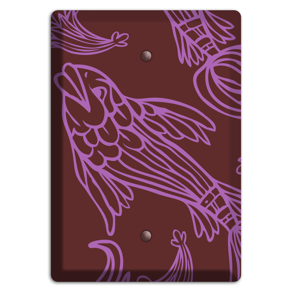Purple and Pink Koi Blank Wallplate