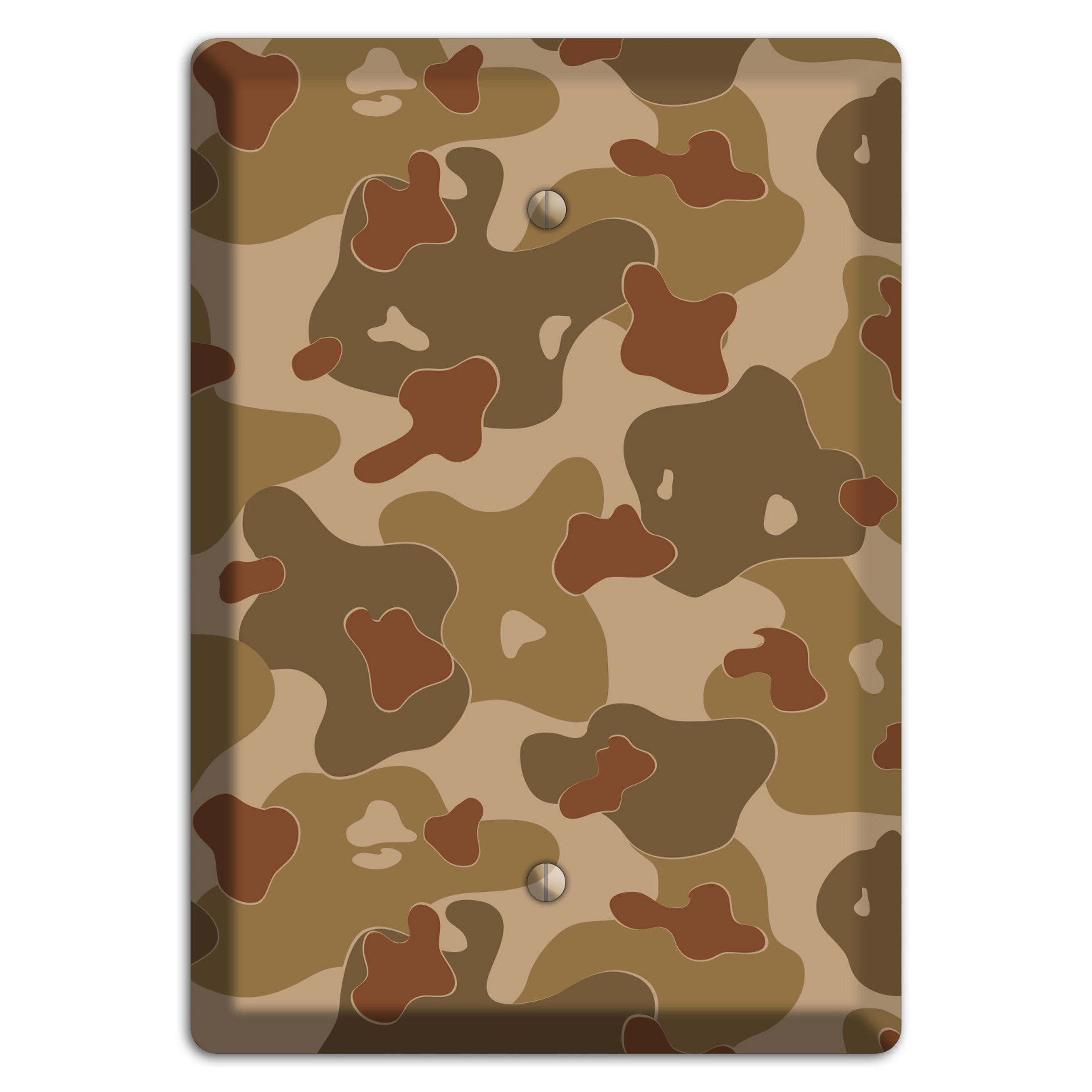 Earth Brown Camo Blank Wallplate